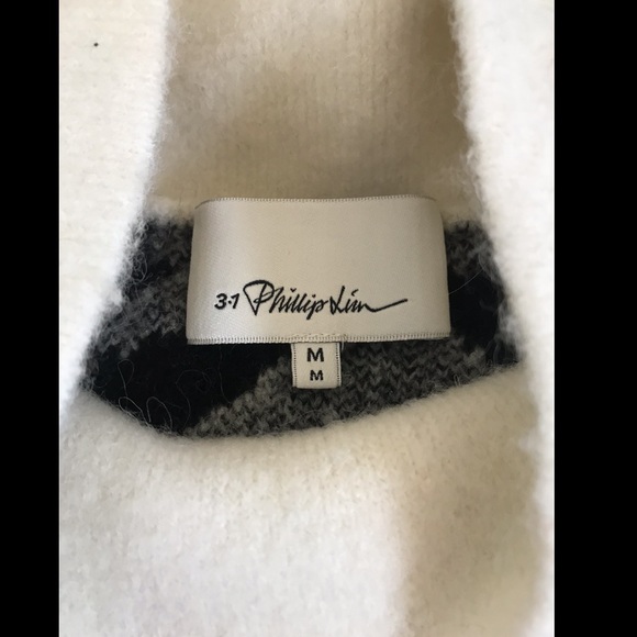 3.1 Phillip Lim Zebra Fringe Turtleneck Sweater - Picture 7 of 11